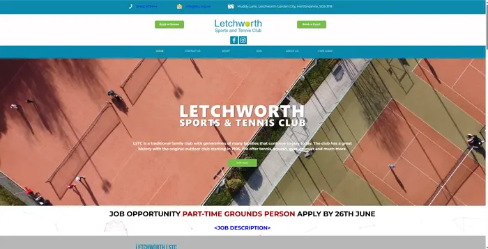 Letchworth LTC website Letchworth LTC website